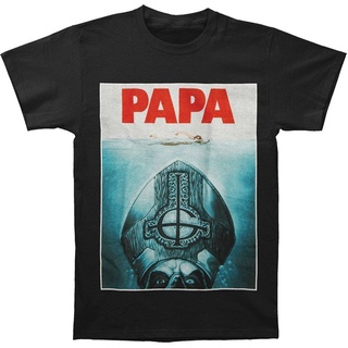 เสื้อยืดครอปGhost PAPA EMERITUS II - PAPA JAWS - เสื้อยืดวงเมทัล ใหม่ ของแท้ 100%S-5XL
