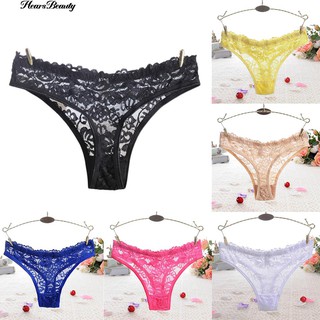 Hearsbeauty ดูรายละเอียดเพิ่มเติมจาก Lace Floral G-String กางเกงในสตรีชุดชั้นในสตรีทึบ