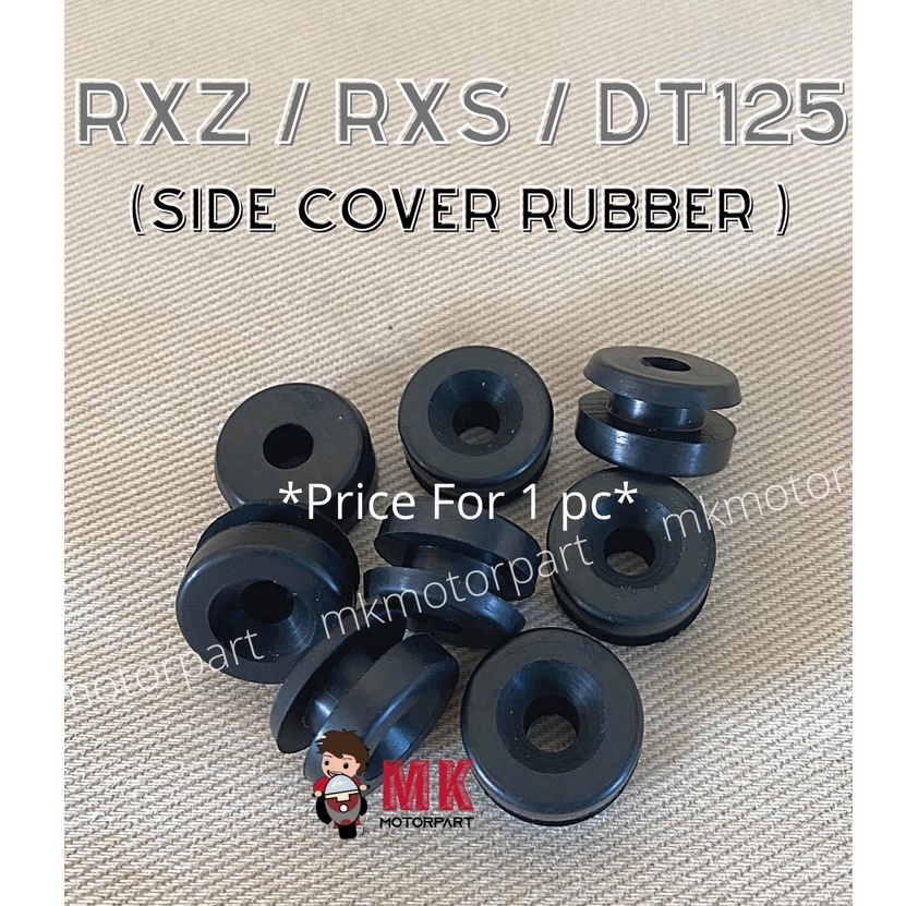 (1 ชิ้น) Getah 90480-12053 ฝาครอบด้านข้าง GROMMET ยางสําหรับ Yamaha RXZ / RXS / RXK / DT125 2A6 18G 