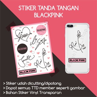 สติกเกอร์ ลายเซ็น BLACKPINK TTD KPOP BLACKPINK