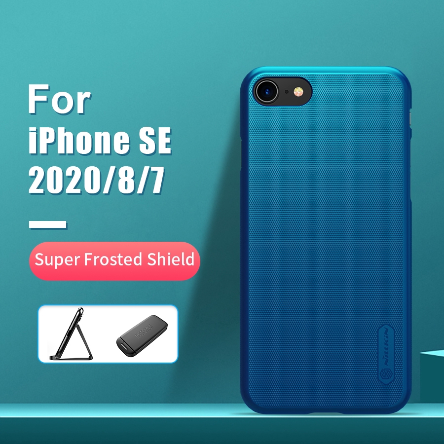 เคส iPhone SE 2020 4.7 '' Nillkin Frosted Shield พีซีฮาร์ดปกหลังเคสสำหรับ iPhone 8