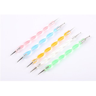 B024 ถูกสุด⚡พร้อมส่ง ไม้ดอท 5 ชิ้น แต่งเล็บ ใข้ทำลายจุด nail dotting tool ตกแต่งเล็บ