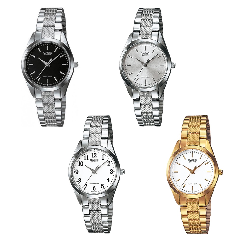 Casio Standard นาฬิกาข้อมือผู้หญิง สายสแตนเลส LTP-1274D,LTP-1274G (LTP-1274D-1A,LTP-1274D-7A,LTP-1274D-7B,LTP-1274G-7A)