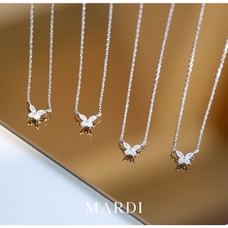 Mardi Jewelry สร้อยคอเงินแท้ 925 สร้อยคอผีเสื้อ Nabi Butterfly Necklace