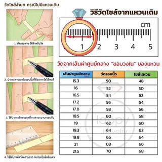 Happy Jewelry แหวนเม็ดเดี่ยว ใส่ได้ทั้ง ชาย หญิง แหวนเพชร แหวนทองเพชรแท้ ทองแท้ 37.5% ME631