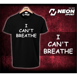 คอลูกเรือT-Shirt  " I CANT BREATHE " เสื้อยืดสกรีนลายS-5XL