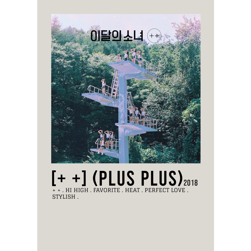Poster Cover Album [+ +] (พลัสพลัส) by LOONA สําหรับห้อง/ผนัง
