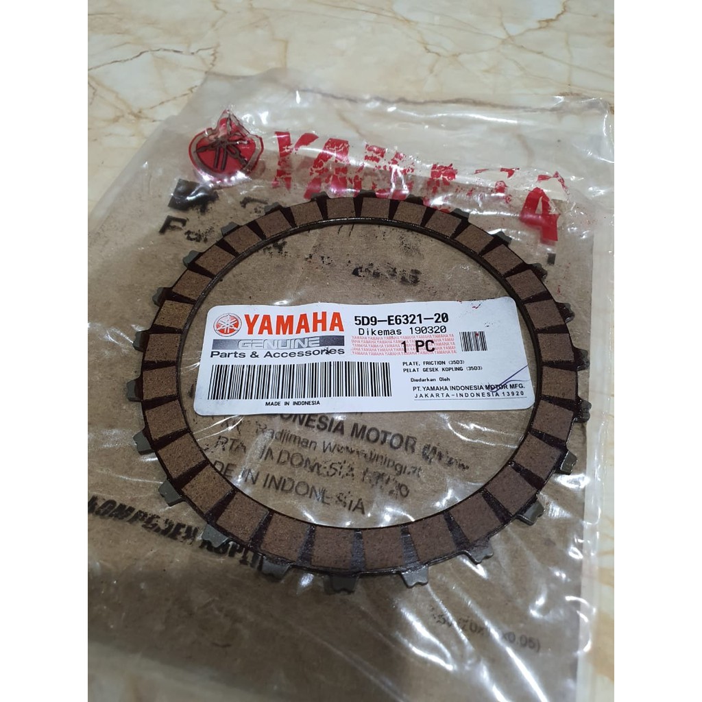 จานคลัทช์ 1 ชิ้น 5D9-E6321-20 VEGA ZR JUPITER Z1 115 24 GEARS CB 150 LED SONIC 150 ORIGINAL YAMAHA