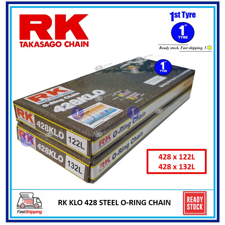 RANTAI RK O-RING CHAIN 428KLO X 122L/132L (428KLO/ KLO)