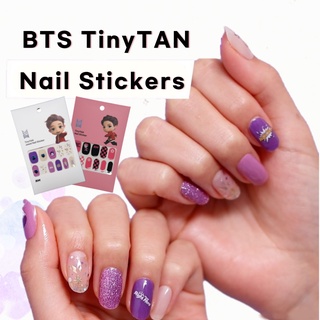 สติกเกอร์ ลาย BTS TinyTAN น่ารัก เหมาะกับของขวัญวันเกิด สําหรับตกแต่งเล็บ