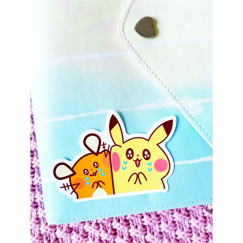 WATERPROOF Pikachu & Raichu Pokemon Laptop Sticker 1123