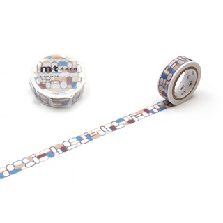 mt masking tape (15mmx7m) round corner (MT01D525) / เทปตกแต่งวาชิ (15mmx7m) ลาย round corner แบรนด์ mt masking tape