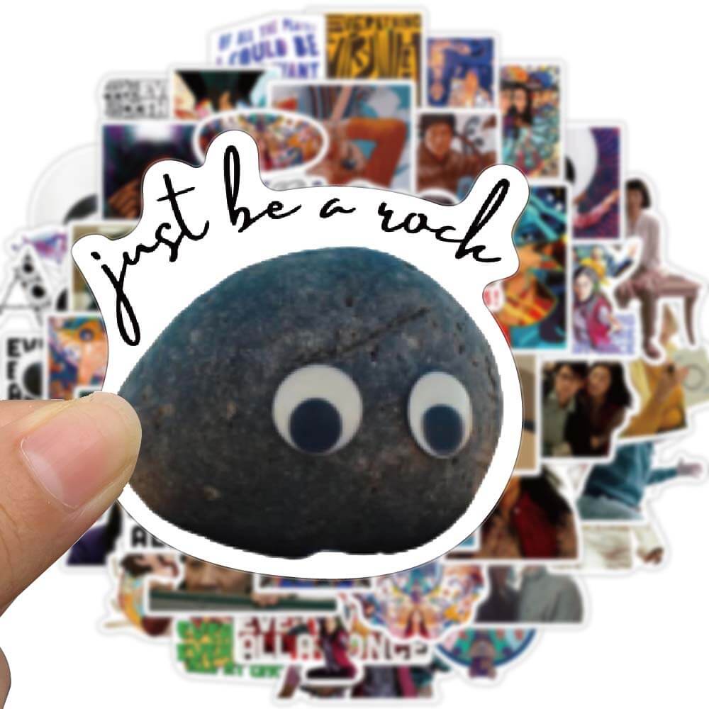 【สติกเกอร์ขนาดใหญ่】สติกเกอร์ ลายกราฟฟิตี้ Everywhere All at Once กันน้ํา สําหรับติดตกแต่งกระเป๋าเดินทาง กีตาร์ แล็ปท็อป 50 ชิ้น