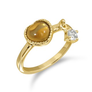 Mizuchol-แหวนเสริมดวงความรักสำหรับคนวันอังคาร Darling ring พลอย Citrine