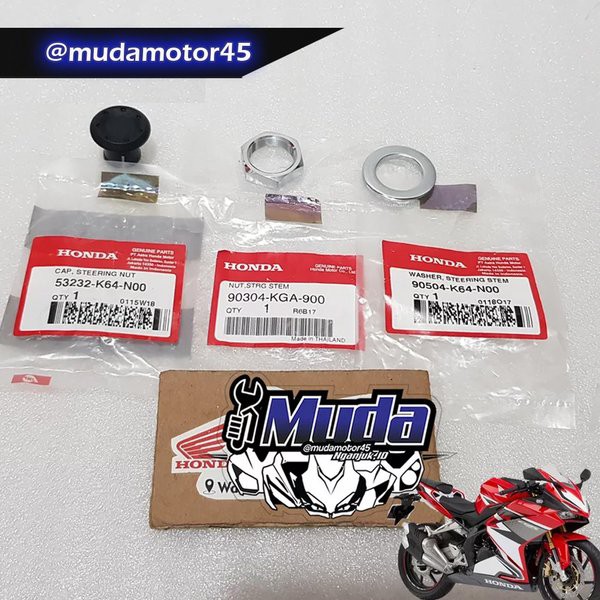 ชุดน็อตแหวนยาง LID TRIANGLE T TOP CBR250RR 90304-KGA-900 532-K64-N00 BOLT TRIPLE CLAMP CAP