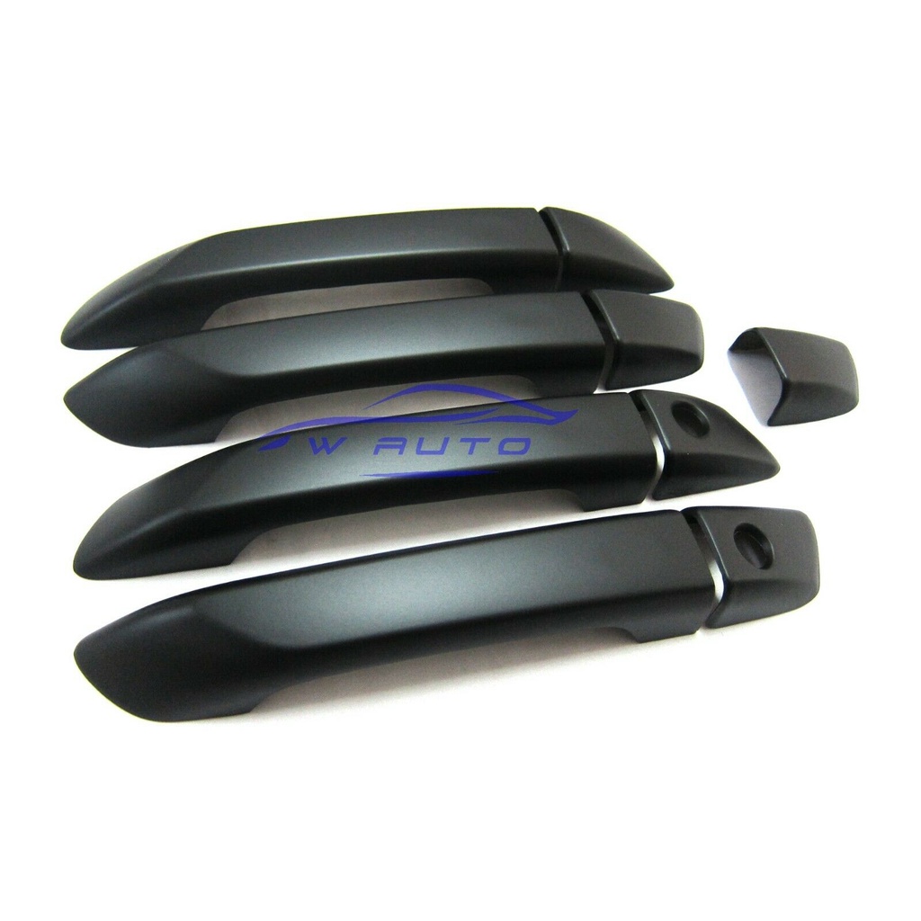 (4ประตู) ครอบมือเปิดประตู มาสด้า บีที50 2020 - 2025 รุ่นไม่ TOP สีดำด้าน MAZDA BT50 BT-50 ครอบมือจับ