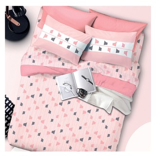 Bedding set BEDDING SET SANTAS CLUSTER 6’ 6PCS PINK Bedding Bedroom bedding ชุดเครื่องนอน ชุดผ้าปูที่นอน 6 ฟุต 6 ชิ้น SA