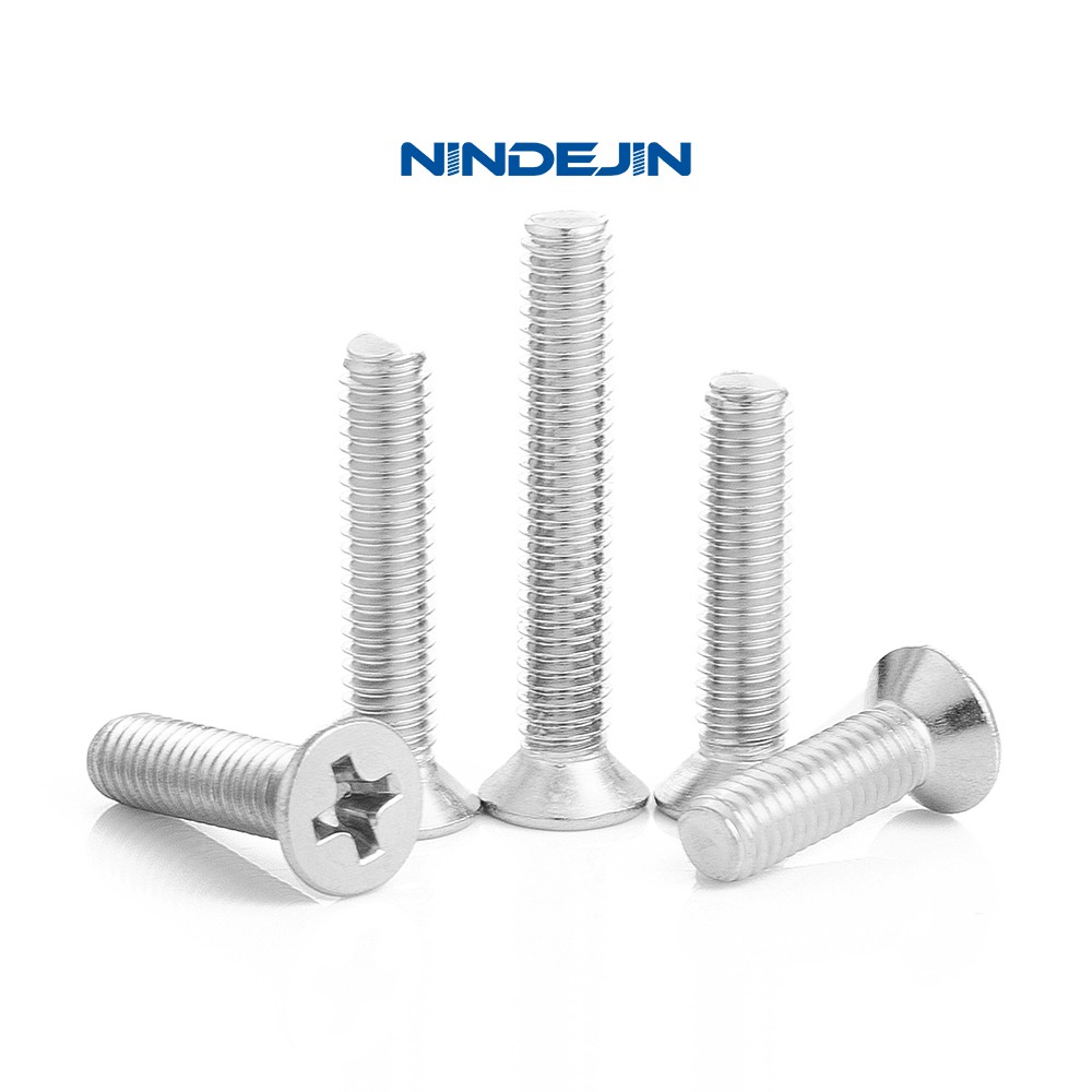 NINDEJIN สกรูสแตนเลส 50ชิ้น Countersunk M1.4/M1.6/M2 สําหรับ Lenovo Gb 819