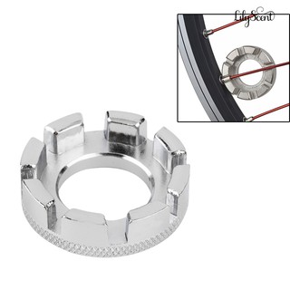Bike Bicycle Adjustment Wheel Spoke Cap Ring 8 Way Wrench Spanner