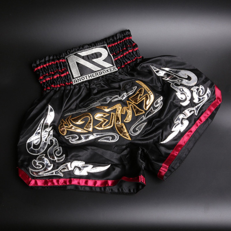 กางเกงมวยไทยมวยไทย MMA เย็บปักถักร้อยกีฬาฟิตเนสต่อสู้ Kickboxing กางเกงขาสั้น Sanda ศิลปะการต่อสู้ Boxeo กางเกงขาสั้นผู้ชายผู้หญิง
