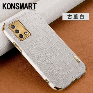 Crocodile PU Leather เคสโทรศัพท์ OPPO A95 A16 A31 A53 A92 A93 A54 A74 4G 5G Texture Electroplated Frame Camera Protection Soft Shockproof Back Cover เคส OPPO A95 4G