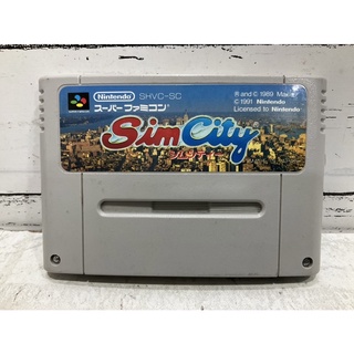 ตลับแท้ [SFC] [0189] SimCity (Japan) (SHVC-SC) Super Famicom Sim City