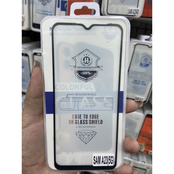 Full ฟิล์มกระจกเต็มจอ นิรภัย ใช้สำหรับ Samsung A23(5G) สินค้าพร้อมส่ง