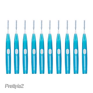 ( Prettyia 2 ) แปรงทําความสะอาดฟัน 10 ชิ้น