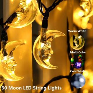 30 LED Super Bright พลังงานแสงอาทิตย์ S Tring นางฟ้าไฟคริสต์มาสโคมไฟสำหรับตกแต่งสวนกลางแจ้งกันน้ำ