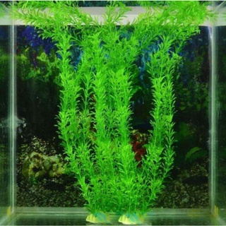 〖27 Aquarium〗หญ้าวานิลลาจําลอง สีเขียว สําหรับตกแต่งตู้ปลา