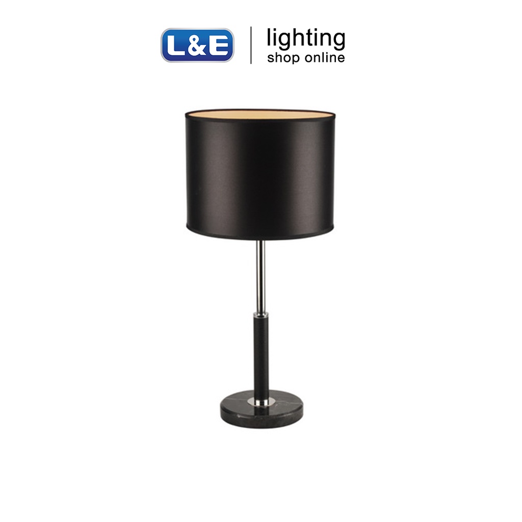 Lumax โคมไฟตั้งโต๊ะ โลหะและผ้า สีดำ รุ่น TSF25-041 ใช้หลอดขั้ว E27