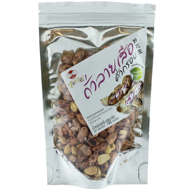 ไทไทถั่วลายเสือคั่วกรอบ 100กรัม Tai Tai Crispy Roasted Tiger Nuts 100g
