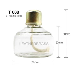 T068 ตะเกียงแอลกอฮอล์ ตะเกียงวิทยาศาสตร์ ตะเกียงแก้ว อุปกรณ์ช่างหนัง leatherbrass