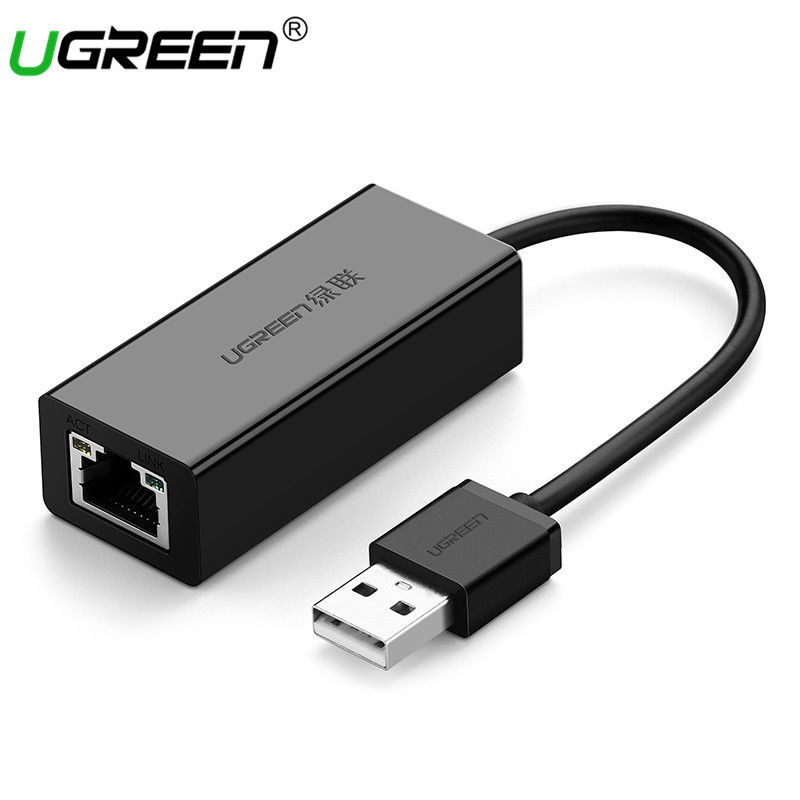 Ugreen USB 2.0 to RJ45 10/100Mbps Lan Fast Network Adapter For