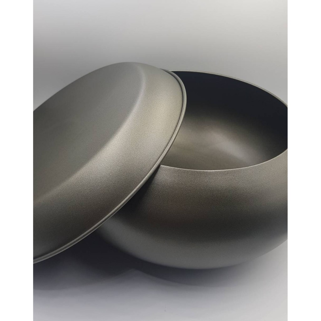 บาตร บาตรพระ  บาตรสแตนเลส เสริมขอบ(ขอบหนา) เคลือบเทปล่อนภายนอกและภายใน ทรงลูกจัน พร้อมฝาสแตนเลสเคลือบเทปล่อน - รูปที่ 2