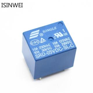 5PCS Power Relays PCB Type SRD-05VDC-SL-C 5V 10A 250VAC 5PIN T73