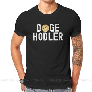 เสื้อยืดคอกลม พิมพ์ลาย Dogecoin Hodl สไตล์ฮาราจูกุ คลาสสิก ขนาดใหญ่ สําหรับผู้ชาย#39; s เสื้อผ้า