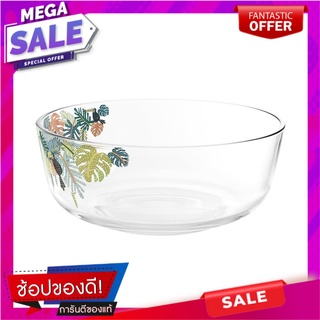 ชามแก้ว 7" OCEAN GLASS JUNGLE LEAVES อุปกรณ์ใส่อาหาร GLASS BOWL 7" OCEAN GLASS JUNGLE LEAVES