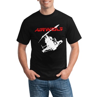 เสื้อยืดลําลอง พิมพ์ลาย Airwolf Helicopter 80S Tv สําหรับผู้ชาย