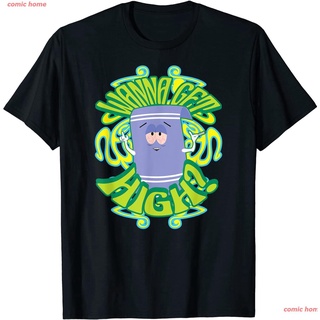 comic home South Park Wanna Get High? T-Shirt เสื้อยืด ดพิมพ์ลาย เสื้อยืดผ้าฝ้าย คอกลม cotton แฟชั่น sale Unisex