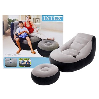 โซฟาเป่าลม ULTRA LOUNGE SOFA พร้อมสตูวางขาและที่วางแก้ว รุ่นสุดฮิตและขายดีที่สุดของ INTEX