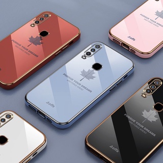 Maple Leaf Case VIVO 1901 1904 1906 1902 1915 1814 1815 1935 1938 Square Plating Soft Phone Back Covers