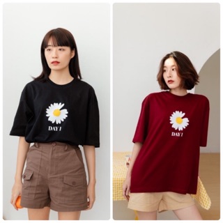 เสื้อOVERSIZEลายดอกไม้