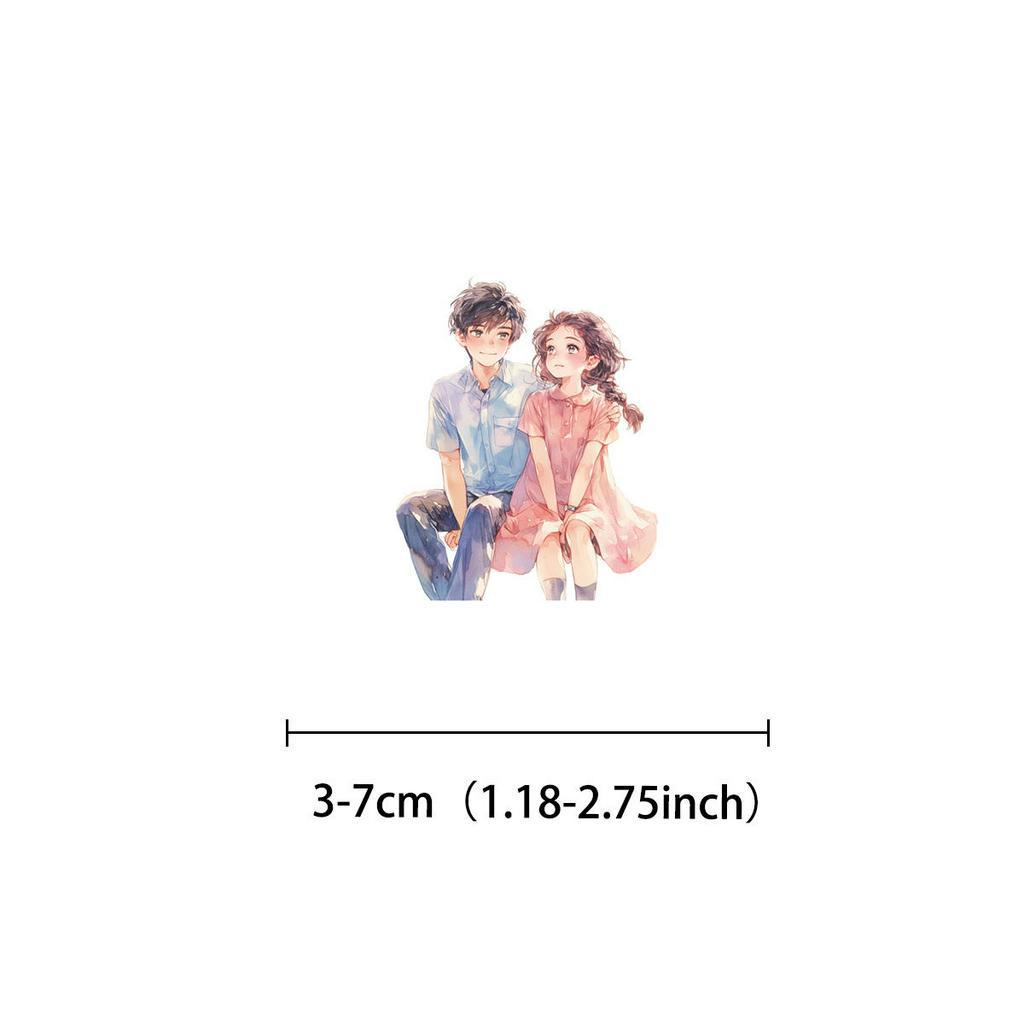 30ชิ้นดอกไม้คู่โรแมนติกที่มีรูปแบบต่างๆสัตว์เลี้ยงกันน้ําภาพตัดปะนักเรียนทําเองเครื่องเขียนสติ๊กเกอร์ตกแต่งเหมาะสําหรับแล็ปท็อป,กระเป๋าเดินทาง,เศษหนังสือ,ของขวัญ,สติกเกอร์ตกแต