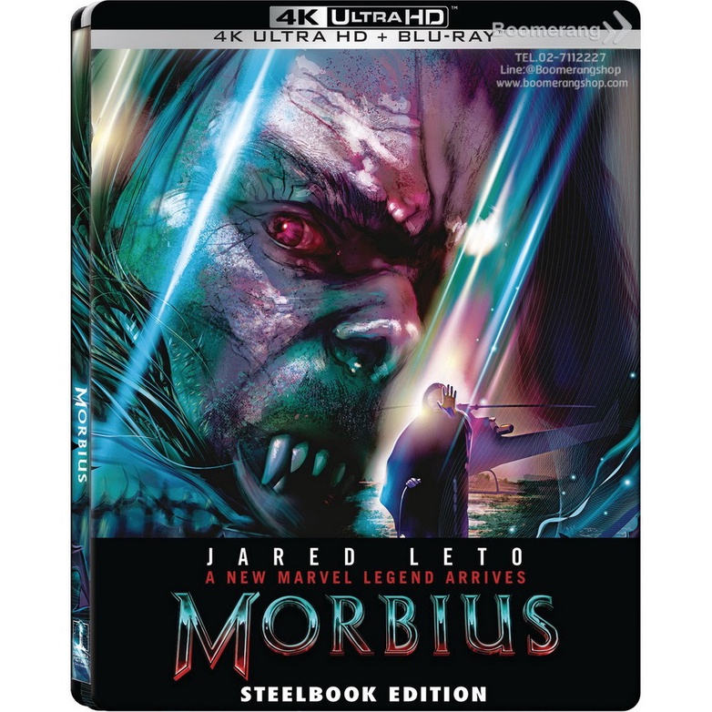 Morbius /มอร์เบียส (4K+Blu-ray Steelbook) (4K/BD มีเสียงไทย มีซับไทย) (Boomerang) (หนังใหม่)