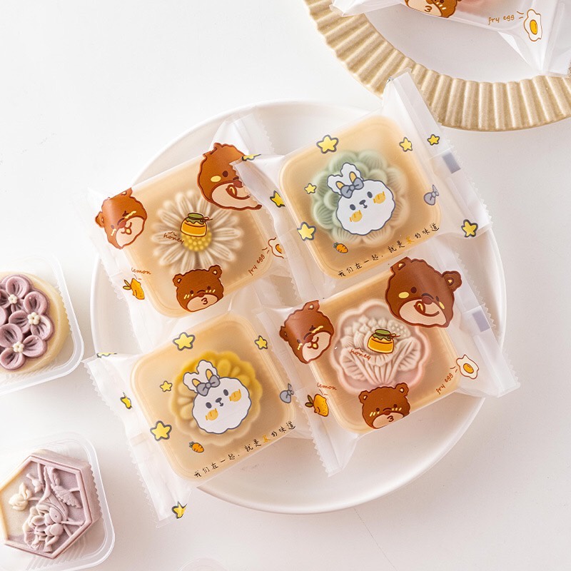 ถุงซีลลายน่ารัก หมี กระต่าย 50g /80g 95-100 ใบต่อแพค