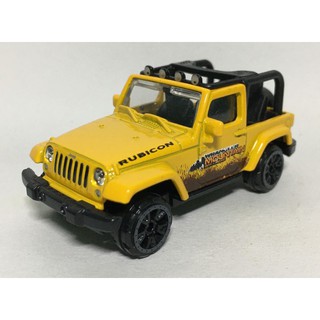 รถเหล็ก Majorette Jeep Wrangler สีเหลืองคาดลาย