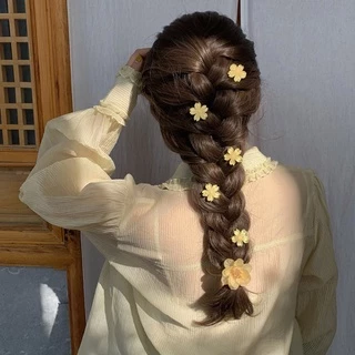 กิ๊บติดผม รูปดอกคามิเลียน่ารัก สีสันสดใส จํานวน 5 ชิ้น