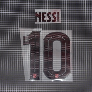 2020-2021 MESSI 10 BARCELONE Away 3rd Pink NAME SET Transfer Film