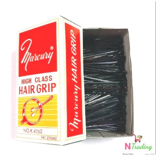 กิ๊บดำ เมอร์คิวรี่(กิ๊ฟดำ)กล่องเล็ก/Marcury HIGH CLASS HAIR GRIP NO.K 4062 ปริมาณสุทธิ 170  กรัม